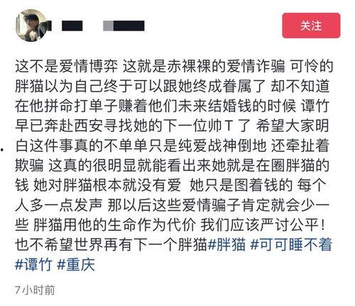 胖猫谭竹最新爆料,揭秘娱乐圈最新内幕